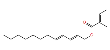 (E,E)-2,4-Dodecadienyl (E)-2-methyl-2-butenoate